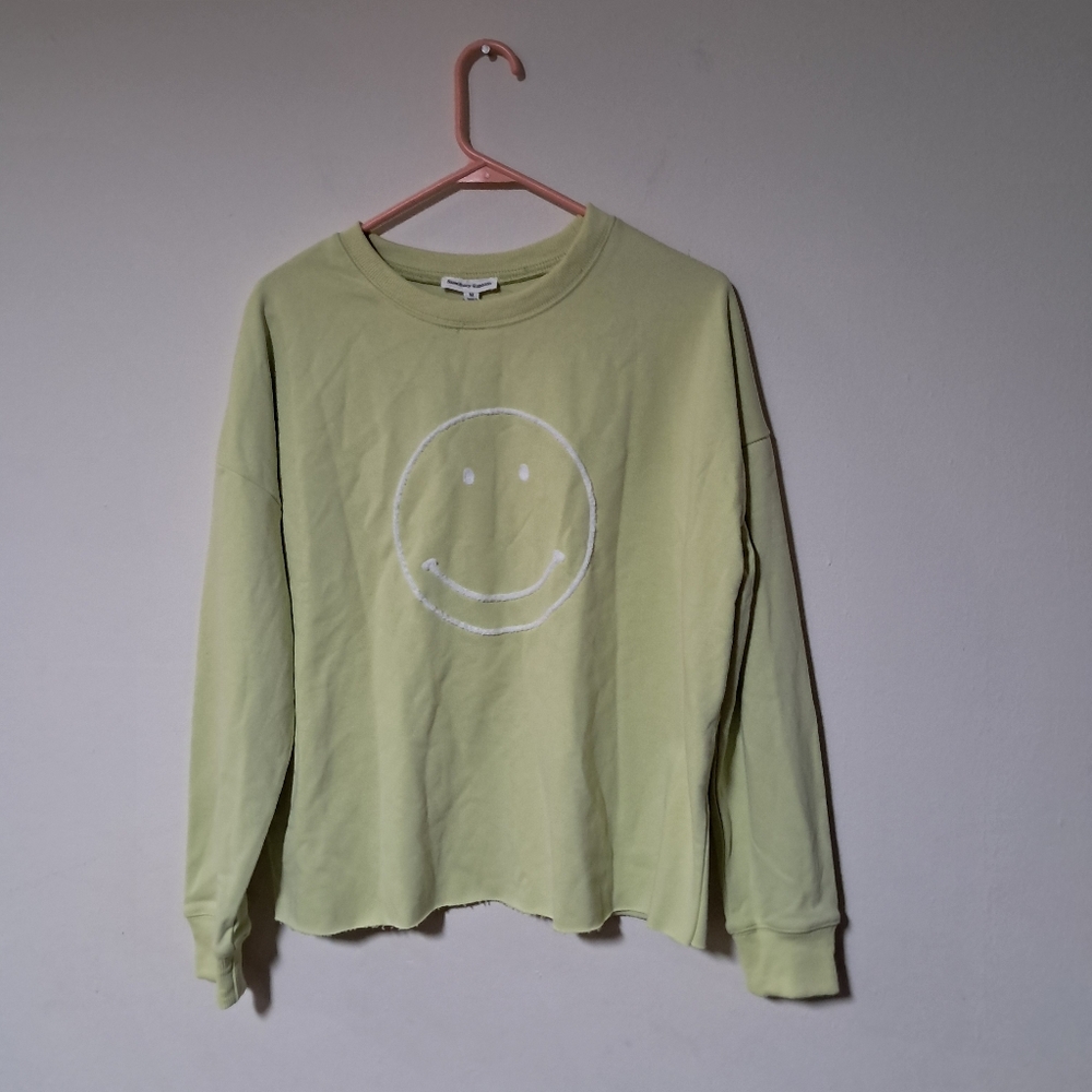 Newbury kustom women's smiley sweatshirt size M.